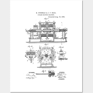 Dynamo Electric Machine Vintage Patent Hand Drawing Posters and Art